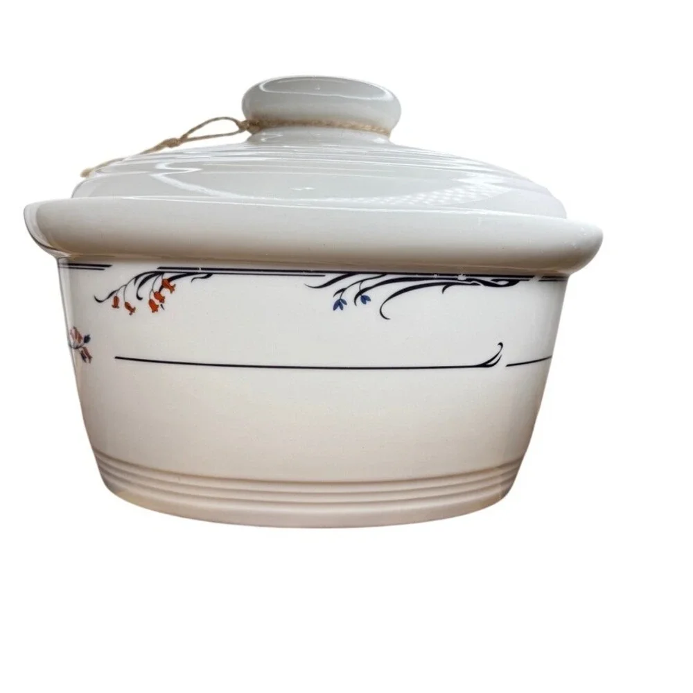 VTG Royal Doulton Fresh Flowers Greenwich Deep Oval Casserole‎ Oven Dish 8